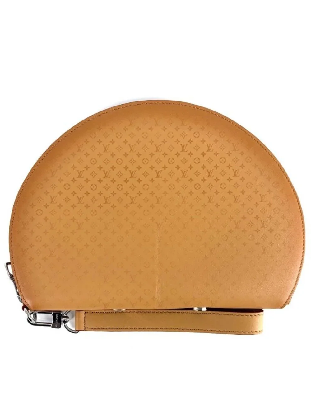 Louis Vuitton Clutch Monogram Fortune Cookies Second Pouch Brown Silver